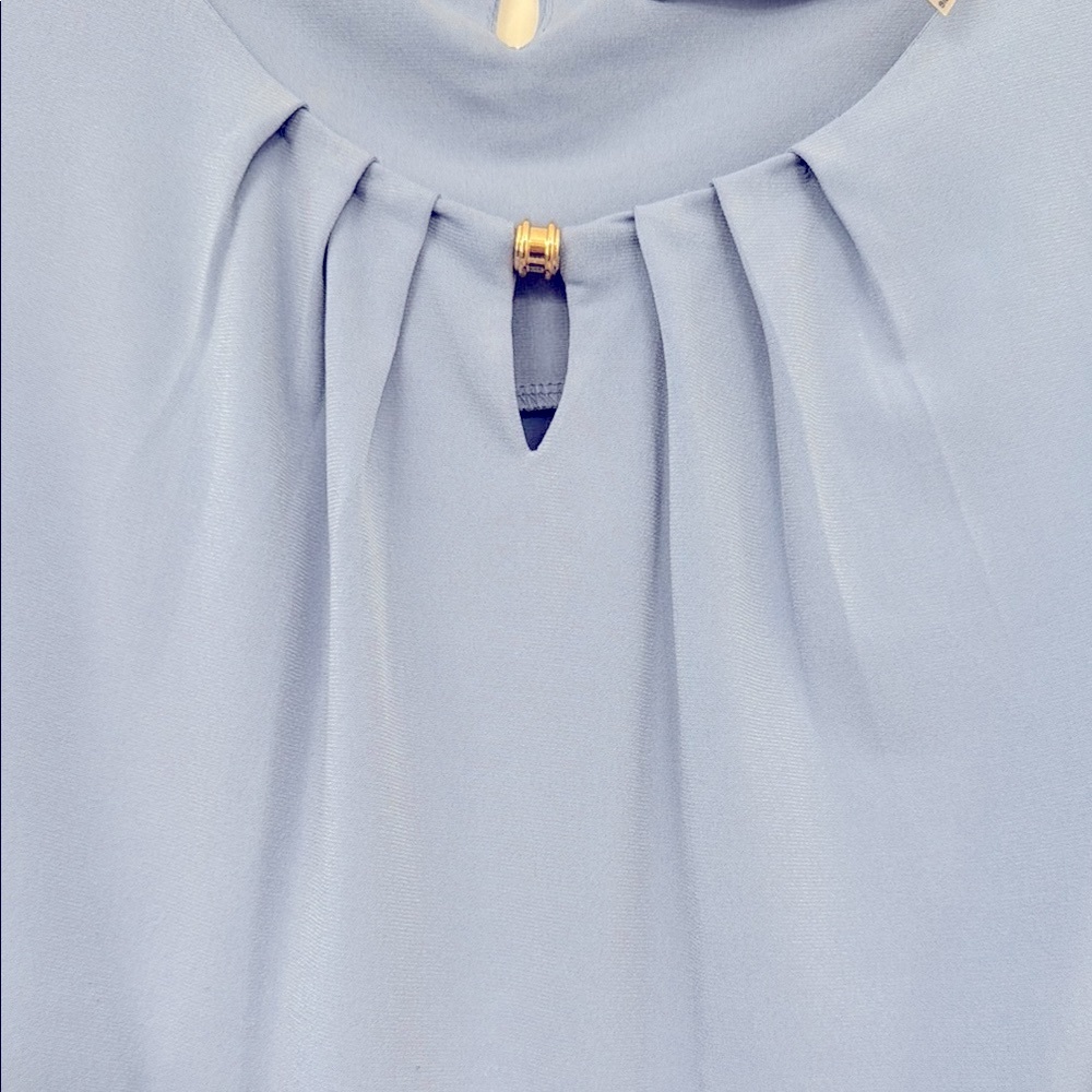 Ivanka Trump Blue Sleeveless Blouse - Picture 4 of 7